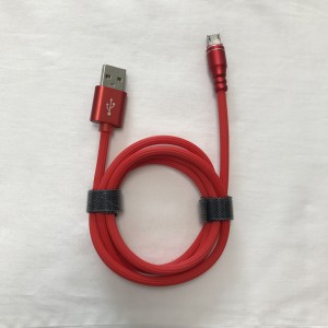 Γρήγορη φόρτιση Κέλυφος αλουμινίου Στρογγυλό TPE Καλώδιο USB για micro USB, Τύπος C, φόρτιση με αστραπές και συγχρονισμό iPhone