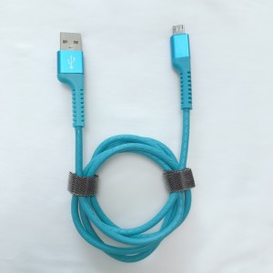 Γρήγορη φόρτιση Στρογγυλό καλώδιο TPE USB για micro USB, Τύπος C, φόρτιση με αστραπές και συγχρονισμό iPhone
