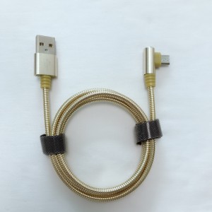 USB 2.0 Καλώδιο μεταλλικού σωλήνα φόρτισης Στρογγυλή θήκη αλουμινίου Καλώδιο USB για micro USB, φόρτιση και συγχρονισμό κεραυνών τύπου C, iPhone