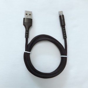 Γρήγορη φόρτιση Στρογγυλό περίβλημα από αλουμίνιο Πλεγμένο Flex κάμψη καλώδιο δεδομένων USB για micro USB, τύπου C, iPhone αστραπή και συγχρονισμό