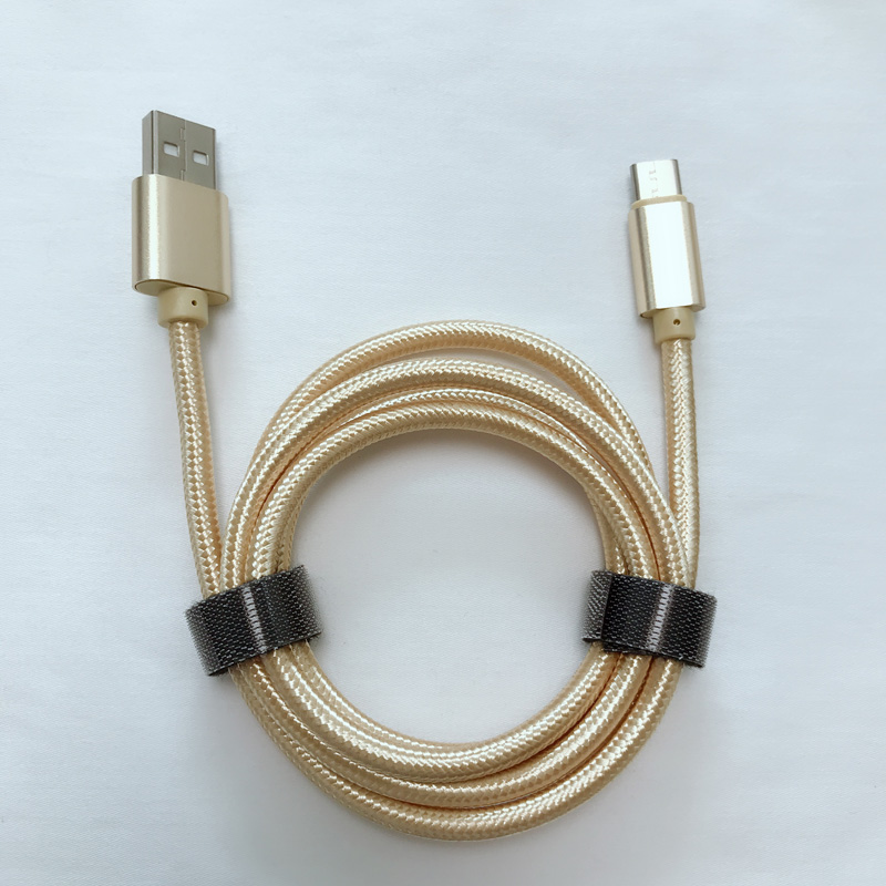 Καλή τιμή Γυαλιστερή Γρήγορη Φόρτιση Γύρος Αλουμινίου Στεγανό καλώδιο δεδομένων USB για micro USB, τύπου C, iPhone αστραπή και συγχρονισμό
